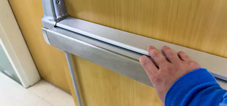 Installing a Push Bar on a Door Southlake